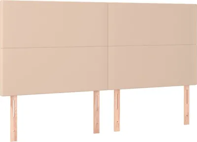Obrázek produktu pro Čelo postele Cappuccino 200 x 5 x 118/128 cm umělá kůže