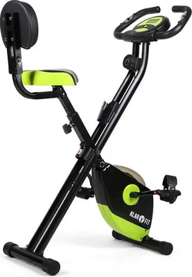 Produktbild von Klarfit X-BIKE-700 - Ergometer , Heimtrainer , Fitness-Bike , Cardio-Bike , Trainingscomputer , Handpulsmesser , 8 Stufen , ergonomischer Sattel , max. 100kg Körpergewicht , orange, blau oder grün