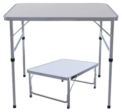 Image de Table pliante pour camping, réglable en hauteur, design léger. Table pliante pour camping