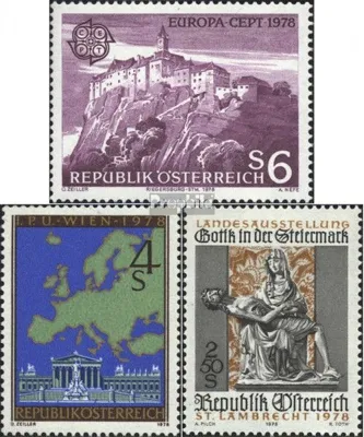 Produktbild von Briefmarken Österreich 1978 Mi 1573,1574,1575 (kompl.Ausg.) postfrisch Sondermarken