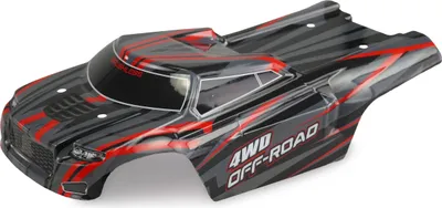 Produktbild von Amewi Karosserie Truggy Hyper Go schwarz/rot