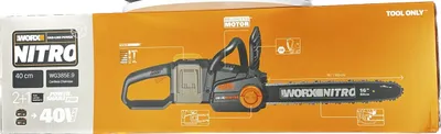 Obrázek produktu pro Aku řetězová pila WORX PowerShare 20V WG385E.9, 20 V, Li-ion, délka čepele: 40 cm, BEZ BATERIE