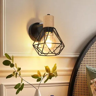 Image de Applique murale moderne en métal, orientable à 360°, pour l'intérieur.