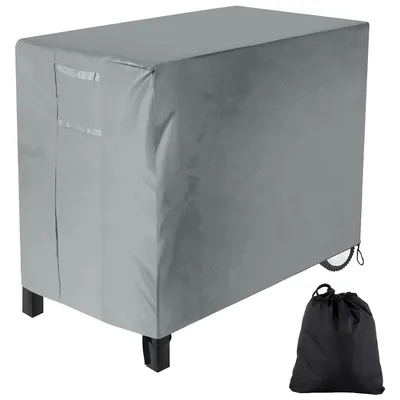 Produktbild von Gartenmöbel Abdeckung Wasserdicht 102x61x81cm,Tischhülle Abdeckhaube Regal Karre Reißfest UV-beständig 420D Oxford,grau