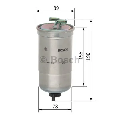 Produktbild von Bosch Kraftstofffilter  0 450 906 442
