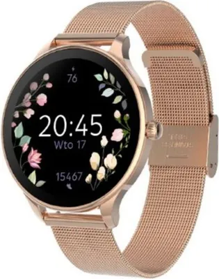 Produktbild von Forever smartwatch SB-306 rosegold, Smartwatch für Damen, 1,19", IP67, Wasserdicht, Pulsmesser, Schrittzähler, Aktivitätstracker, Fitness Tracker