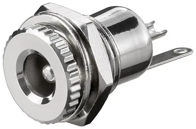 Produktbild von Wentronic DC-Einbaubuchse - Stift 2,5 mm, Metallausführung mit Lötfahnen