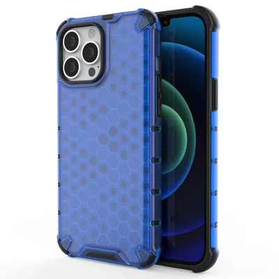 Zdjęcie produktu dla Hurtel Honeycomb, Futerał, Apple, iPhone 13 Pro Max, 17 cm (6.7"), Niebieski