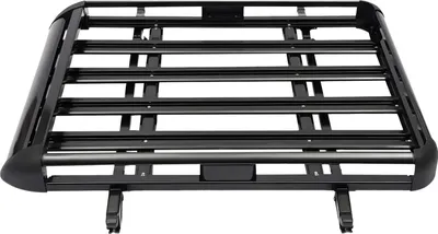 Image de Porte-bagages de toit universel pour voiture - Panier de toit - 127 x 97 cm - Capacité de charge max. 68 kg - Pour SUV - Noir