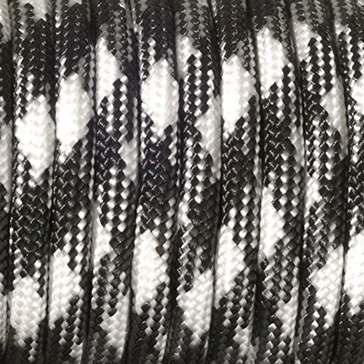Produktbild von Paracord, Farbmix, schwarz weiß 4 mm x 50 m