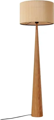 Produktbild von Lucande Stehleuchte Fabrena, naturfarben, Bambus, Höhe 138cm
