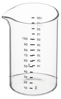 Zdjęcie produktu dla WEIS Mini Messbecher Glas 100 ml 109840 4010411185216