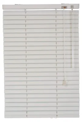 Produktbild von Außenjalousie Jalousie Sonnenschutzrollo - 120 x 175 cm - 25 mm Lamellen - Weiß - Mit Zugschnur
