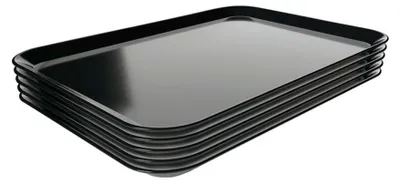 Image de Plateau de présentation, lot de 5, 240x350mm, noir