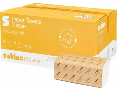 Produktbild von satino by wepa Handtuchpapier HiCycle 250 x 230 mm 2-lagig 20 x 160 Blatt