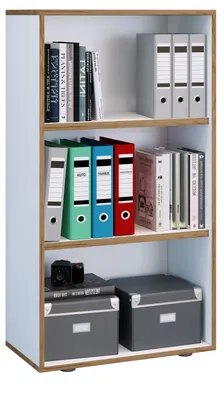 Obrázok produktu pre Drevený kancelársky regál Policový regál Salia 3f