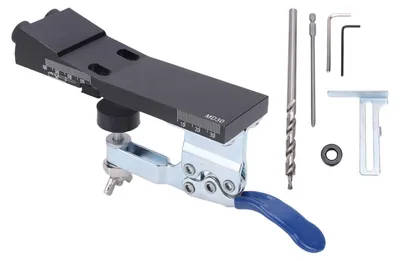 Obrázek produktu pro Sada pro vytváření otvorů, úhlová vrtací šroub s rychloupínacím mechanismem (úhel 15 stupňů)