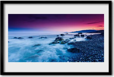 Produktbild von Bild 60x40 MDF-Rahmen Wandkunst Ocean Beach Landschaft