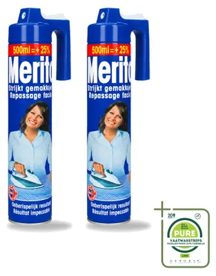 Productafbeelding van 2 x Merito strikspray - 500 ml - grootverpakking - 2 stuks