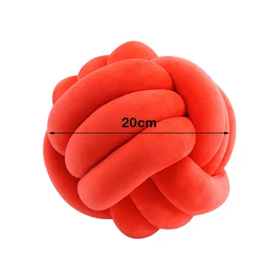 Produktbild von CANDeal 20cm Knotenkissen, Geknotetes Kissen für Sofa, Bett, Dekorat, Zierkissen Knoten, Knoten-Ball-Kissen