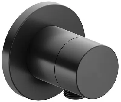 Produktbild von Keuco 2-Wege-Ab-/Umstellventil IXMO DN 15, UP, mit Griff IXMO Pure Rosette rund schwarzchrom gebürstet 59557130101