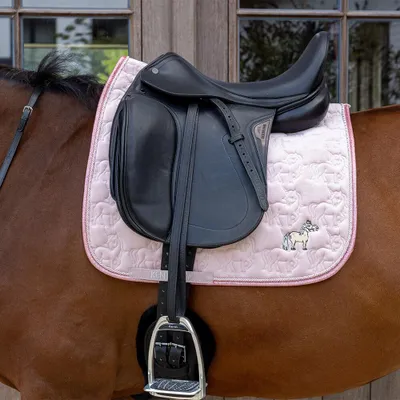 Produktbild von Kentucky Horsewear Saddle Pad Unicorn Glitter Dressage, Farbe:Soft Rose, Größe:Full