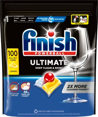 Zdjęcie produktu dla Kapsułki do zmywarki FINISH Ultimate All in 1 Caps Lemon 100szt