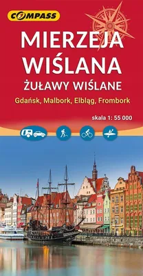 Zdjęcie produktu dla Mapa Mierzeja Wiślana i Żuławy Wiślane 1:55 000