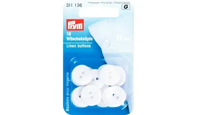 Produktbild von Prym Wäscheknöpfe 17 mm weiß