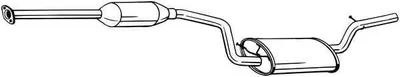 Produktbild von Bosal Mittelschalldämpfer 288-203