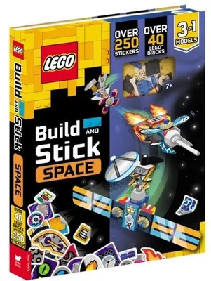 Produktbild von LEGO® Books: Build and Stick: Space (includes LEGO® bricks, book and over 250 stickers)