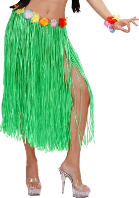 Produktbild von Hawaii-Rock 78 cm grün Bastrock Hula Sommer Party