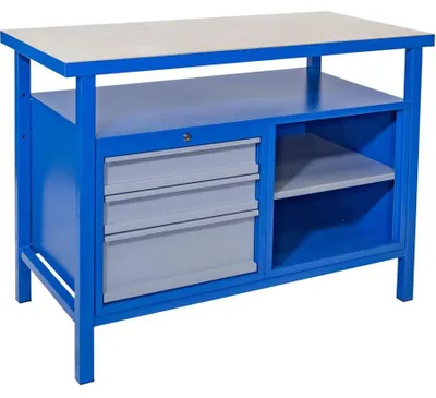 Produktbild von GÜDE Werkstatteinrichtung Werkzeugschrank Werkbank Werktisch P 1200 SL