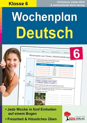 Produktbild von Wochenplan Deutsch 6