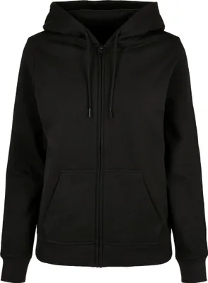 Produktbild von Build Your Brand Basic BB009 | Ladies Basic Zip Hoody - Damen Kapuzen Sweatjacke - Farbe: Black - Größe: L