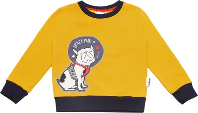 Obrázek produktu pro Chlapecká mikina Space Pug - žlutá - 122