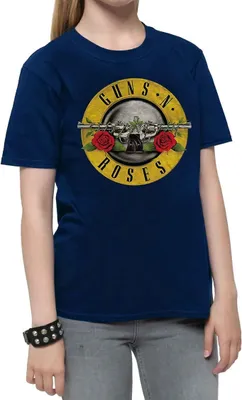 Image de Guns N Roses - T-shirt "Classic" pour enfants RO645 (104) (Bleu marine)