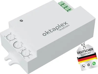 Obrázok produktu pre Oktaplex Amy 24 GHz vysokofrekvenčný snímač prítomnosti, biely, interiérová sada na dodatočnú inštaláciu, snímač pohybu