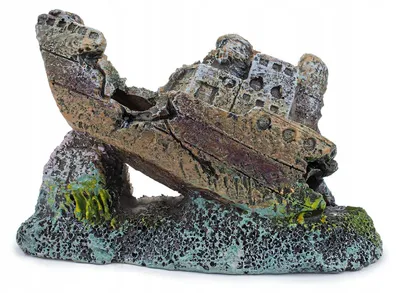 Produktbild von Happet Aquarium-Dekoration 409B Schiff 9 cm Künstlich