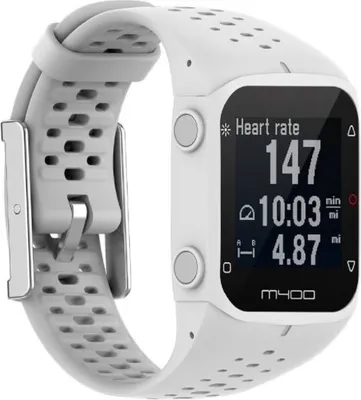 Produktbild von Strap-it Polar M400 / M430 Silikonarmband (Weiß)