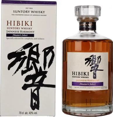 Produktbild von Suntory Hibiki Japanese Harmony Master's Select Japanese Blended Whisky 43% Vol. 0,7l in Geschenkbox