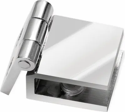 Obrázok produktu pre Záves sklenených dverí. pochrómovaný, 24x24x15 mm