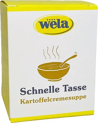 Produktbild von WELA Kartoffelcremesuppe Instant 10 Portionen Schnelle Tasse