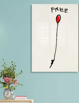 Produktbild von Wallity, 1899- BRS1253, Bunt, Leinwandbilder, 30 x 45 cm, 100% getempertes Glas (Dicke: 4 mm)