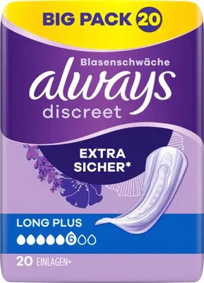 Produktbild von always discreet Inkontinenz-Einlage Long Plus Big Pack 20 Stück