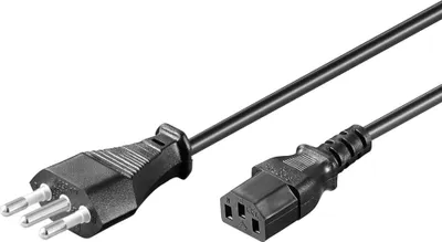 Produktbild von Goobay 97203, 1,8 m, Netzstecker Typ L, IEC C13, H05VV-F3G, 250 V