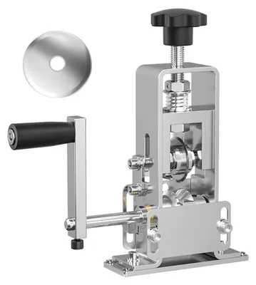 Immagine prodotto di Macchina per la rimozione dell'isolamento dei cavi - Decapellante per fili - 1–25 mm - Azionamento manuale - Dispositivo portatile - Mobile - Argento