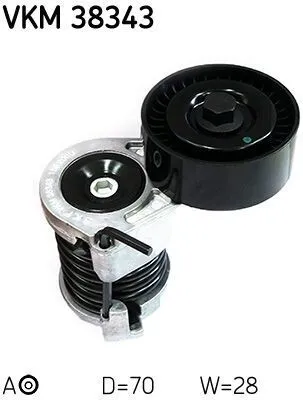 Produktbild von SKF VKM 38343 Spannrolle Keilrippenriemen für BMW 3 Touring (E91) 3 Limousine (E90) 1 Schrägheck (E87) 3 Coupe (E92) 3 Cabrio (E93)