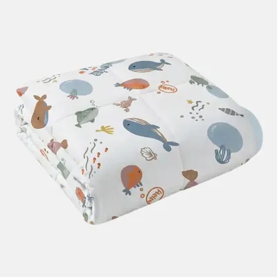 Produktbild von Gewichtsdecke für Kinder aus 100% Baumwolle, Edition "Ocean"  - 2,5 KG / 90x120cm - Gewichtete Decke