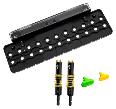 Immagine prodotto di Dispositivo multifunzionale per ferramenta di mobili e armadi, con dimensioni di 1/4 di pollice (5 mm), ideale per la lavorazione del legno grazie al suo foro di centraggio preciso